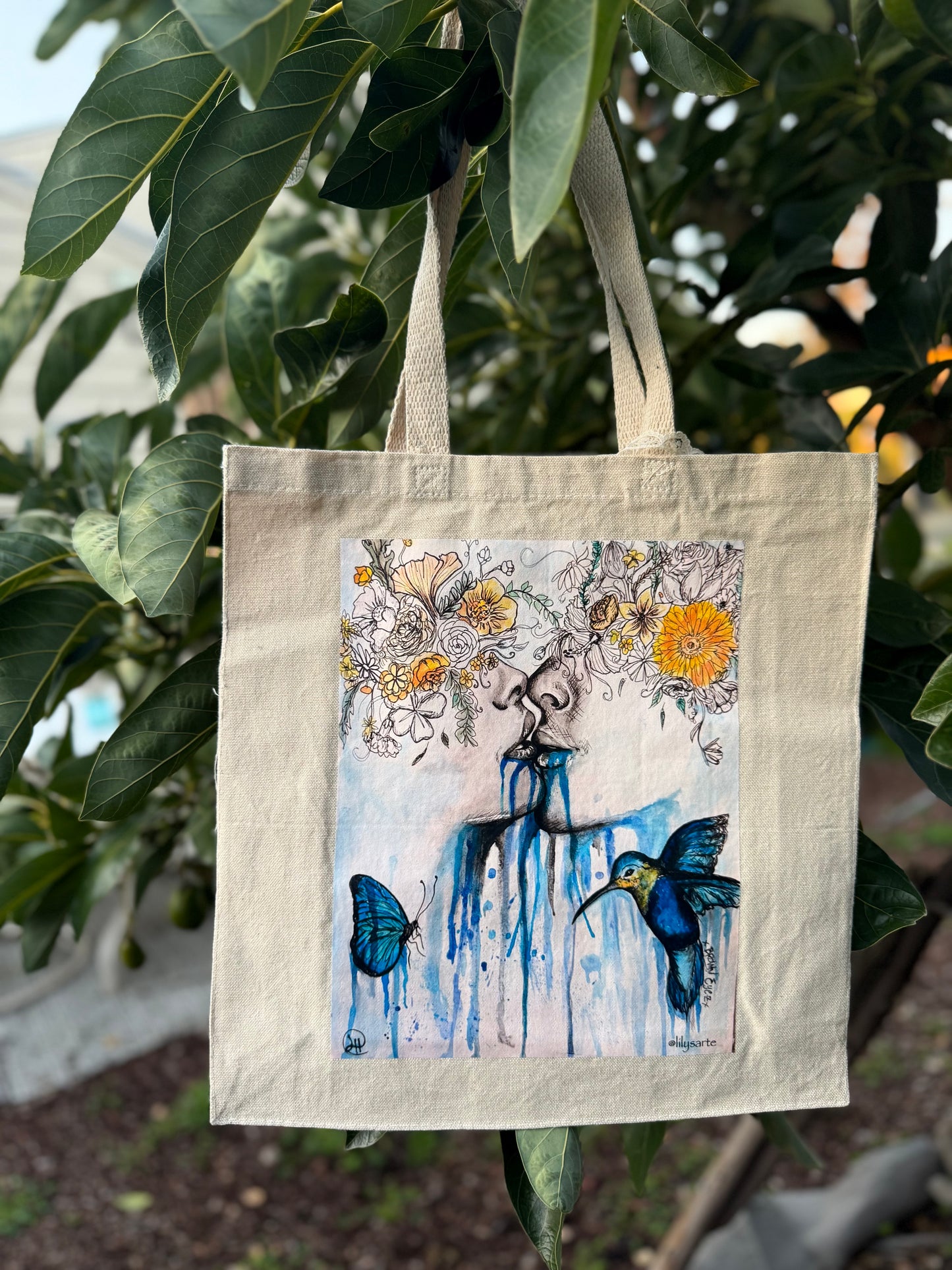 Blue Affair - Lovers Canvas Tote