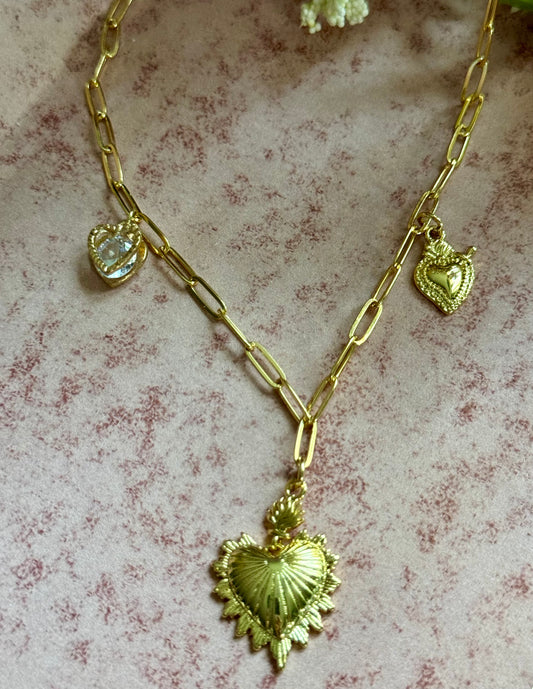 Heart Necklace 18k Plated Gold