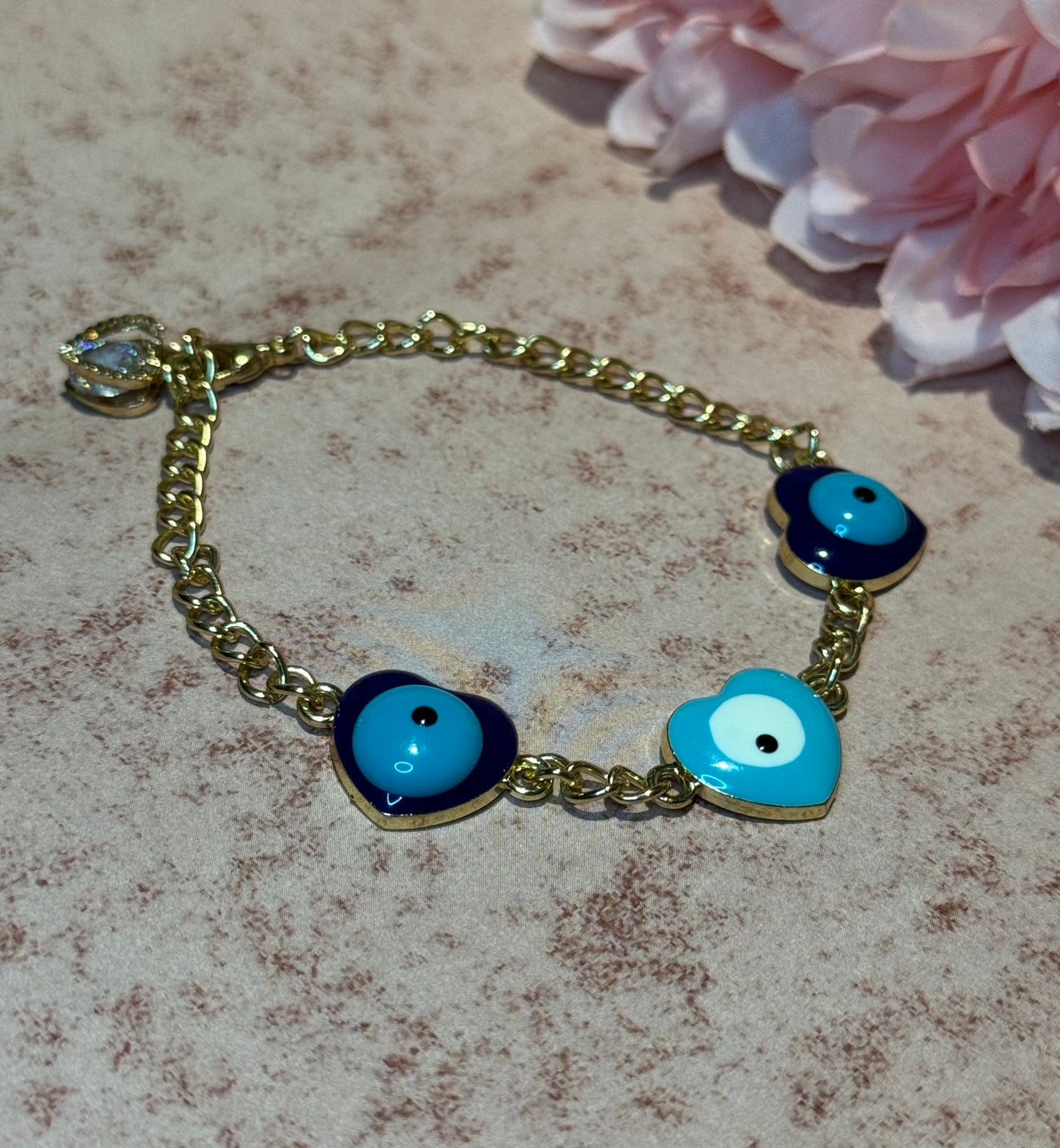 Evil Eye Heart Bracelet