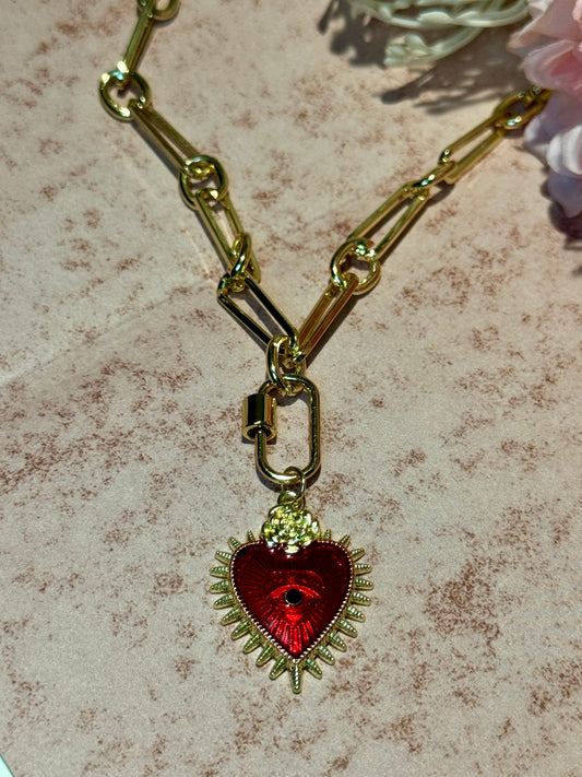 Gold Plated Heart Necklace