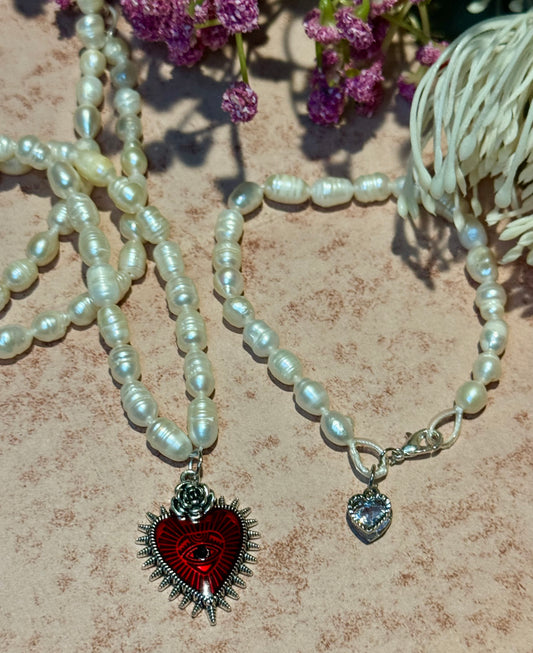 Vintage Fresh Water Pearl Necklace & Bracelet